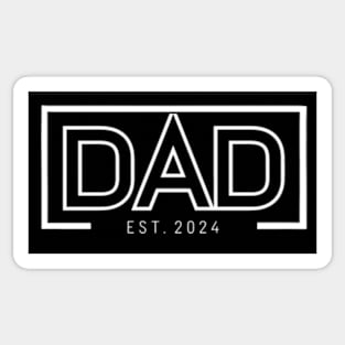 Dad Est. 2024 Logo Dad 2024 Sticker